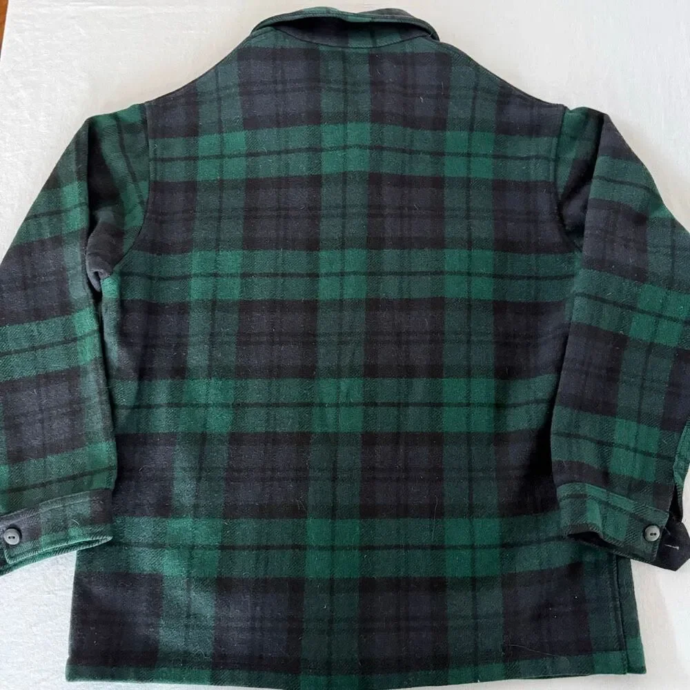 Pendleton Blackwatch Wool Jacket | Made in USA | Vintage 1970s Cruiser | Fits M